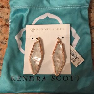 Kendra Scott Gold and Crystal Earrings NWT